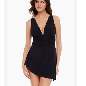 Magicsuit Black Celine One Piece Swimsuit Swimdress Womens 22 W NWT
